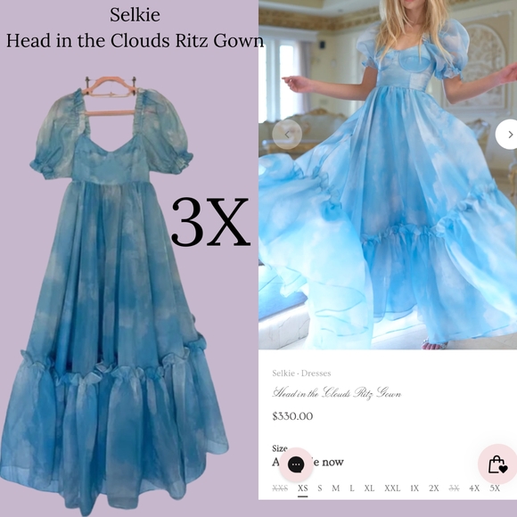 Selkie Head In The Clouds Ritz Gown - Picture 1 of 6